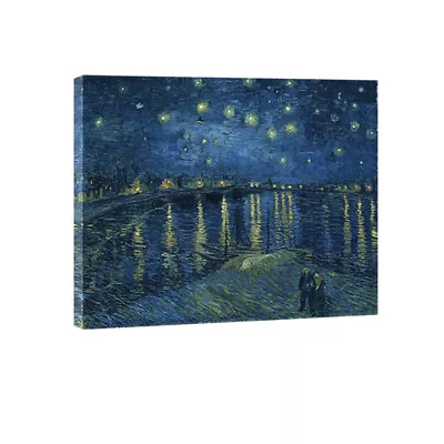 Starry Night Over The Rhone By Van Gogh Canvas Prints Home Wall Decor Art Framed • $4.99