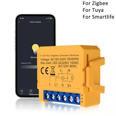 For Zigbee For Tuya Smart Dimmer Switch For 12 Gang Lights Control Via Phone • $37.36