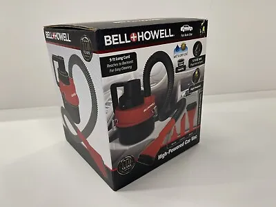 $16.95 • Buy Bell & Howell High-Powered Vacuum Cleaner  Wet And Dry Use  DC 12V  Red/Black