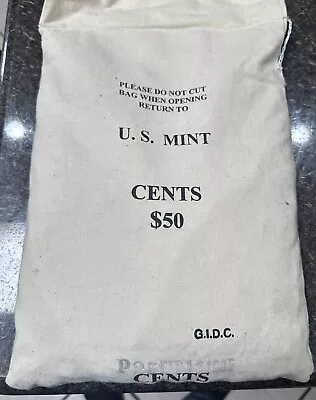 1995 Lincoln Cent U.S Mint SEALED Unsearched 5000 Coin Bag Dated Feb 13 1995 • $365