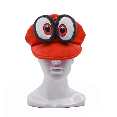 Super Mario Bros Odyssey Cappy Hat Cap Soft Plush Toys Birthday Xmas Gifts Red • $11.99