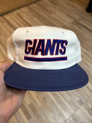 Vintage New York Giants Script Hat Cap SnapBack East Sport By Starter Rare NEW • $35