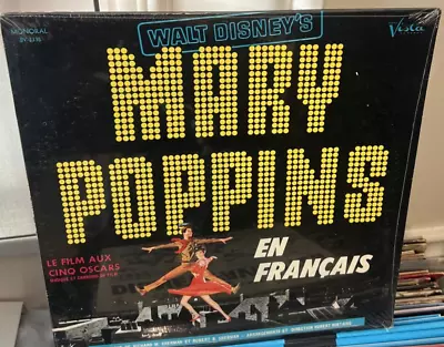 Walt Disney's Mary Poppins En Français Buena Vista Records BV-3335 MONO SEALED • $39.95