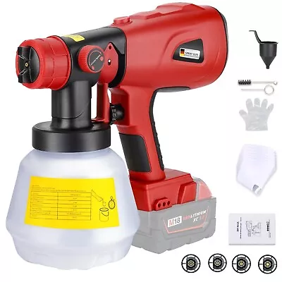 Cordless Paint Sprayer For 18V Milwaukee M18 Battery HVLP Wireless Electric ... • $104.69