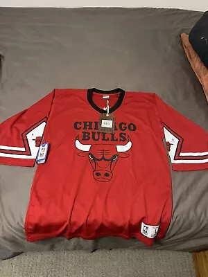 Mitchell And Ness Chicago Bulls Hockey Jersey • $45