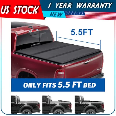 5.5ft Hard 3-Fold Truck Bed Tonneau Cover Waterproof For 04-20 Ford F150 • $328.99