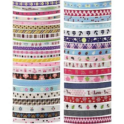 Funky Ribbons - 1 Metre - Premium Patterned Cartoon Grosgrain Ribbon Craft • £1.79