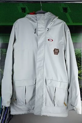 Oakley Thinsulate Snow Ski Jacket Red White With Leather Hardware Size L • $120