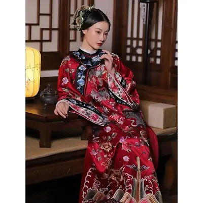 Chinese Traditional Qing Dynasty Qipao Dress Printing Improved Cloak Cheongsam  • $53.02