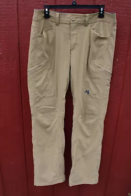 Eddie Bauer Pants Men 34X33 First Ascent Nylon Cargo Hiking Fleece Lined Outdoor • $28