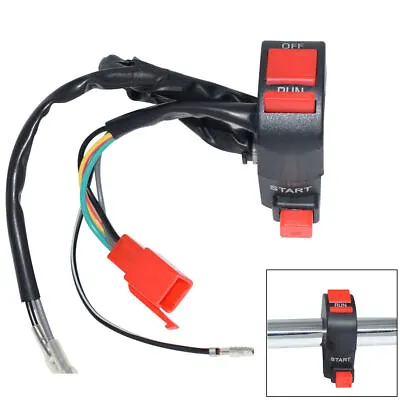 7/8  Universal Motorcycle Handlebar Control Ignition Kill Start Switch ON OFF • $9.87