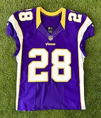 Minnesota Vikings Authentic Team Issued 2012 Adrian Peterson NFL Football Jersey • $899.99