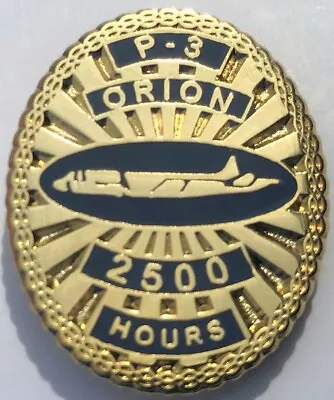 Us Navy P-3 Orion 2500 Flight Hours Pin Vq Vp Recon Patron Patrol Squadron New • $19.95