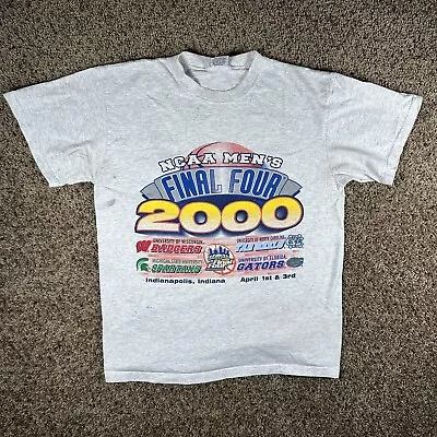 Vintage Final Four 2000 College Basketball Shirt M Carolina Florida Michigan  • $16.99