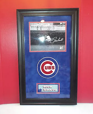 Ron Santo Autograph Mounted Memories Framed COA Chicago Cubs Hall Of Fame • $195