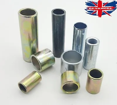 £4.13 • Buy Steel Metal Bush Spacer Sleeve Distance Tube Round Various Size Through Hole