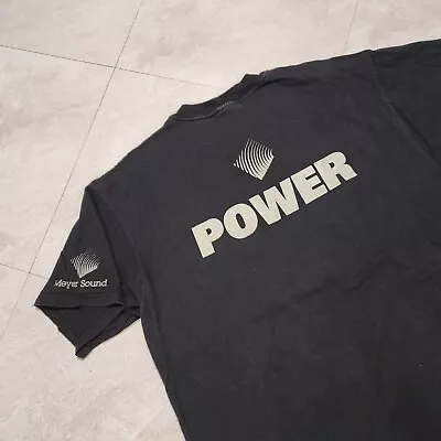 VTG 90s Meyer Sound Pro Audio Equipment Power Mens L Large Double Sided T Shirt • $27.96