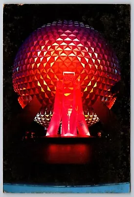 Postcard - EPCOT Center Spaceship Earth Fountain Walt Disney World 1987 • $8