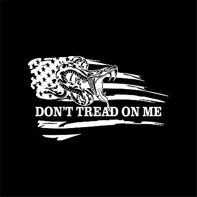 American USA Distressed Flag Don't Tread On Me Snake Die Cut Decal • $7