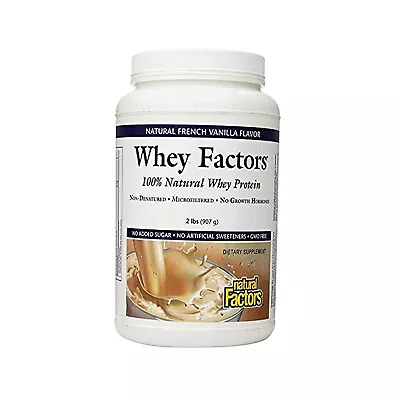 Natural Factors 100% Natural Whey Protein French Vanilla 32 Ounces • $52.09