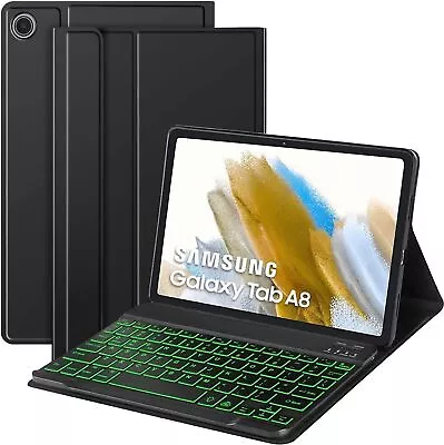 For Samsung Galaxy Tab A8 10.5  SM-X200/X205 Smart Case With Backlit Keyboard AU • $45.99