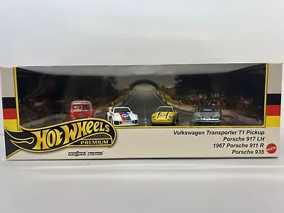 2024 Hot Wheels Premium ~Diorama Garage ~ German Racers - VW & Porsche 911 • $37.99