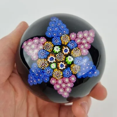 Paul Ysart Glass Paperweight Millefiori Cane Star Decoration Signed  PY  Cane • £395