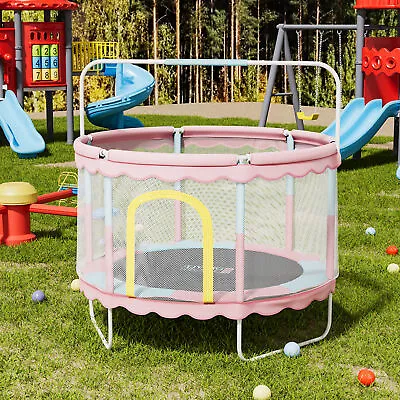 5FT Trampoline Enclosure Safety Net Kids Indoor/Outdoor Jumping Bed For Children • £89.95