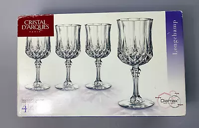 Boxed Set Of 3 Cristal D'Arques Longchamp 8.25 Oz Red Wine Stems - DiaMax • $25