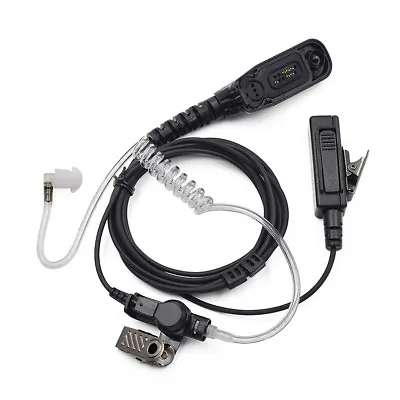 Police Air Tube Earpiece Headset Remote PTT Mic For Motorola APX8000 APX1000 • $10.91
