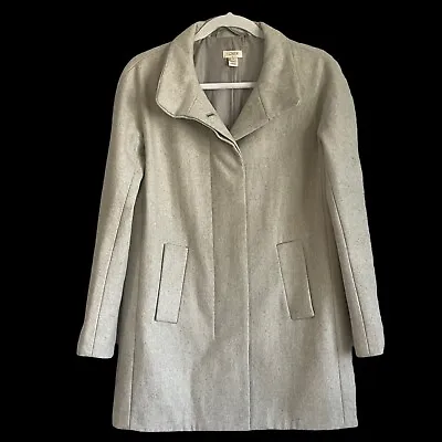 J. Crew Gray City Coat Wool Peacoat - Size 2 • $78