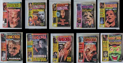 Lot Of 10 FANGORIA MAGAZINES HORROR  GORE ! Early Editions! Excellent Condition • $78