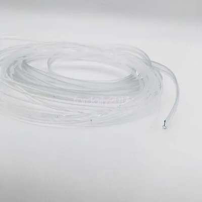 £6.82 • Buy Plastic Skirt Housing Tube Sleeve Side Glow Optical Fiber Cable Stripe 2mm Clear