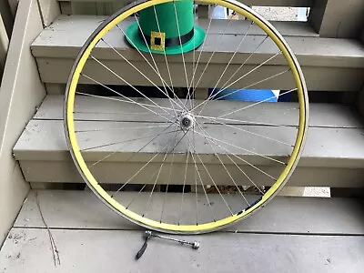 Vintage Velocity Front Wheel With Campagnolo Hub And Skewer  • $50