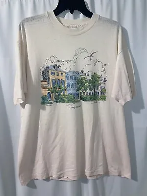 $30 • Buy Vintage Charleston SC Rainbow Row Thin Single Stitch Shirt