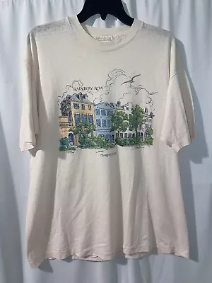 $30 • Buy Vintage Charleston SC Rainbow Row Thin Single Stitch Shirt