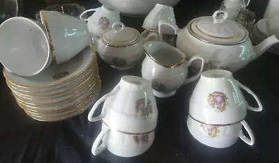 Vintage Bavaria Tea Set - 23 Piece - Gold Trim • $185