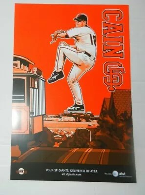 Sf Giants Matt Cain Orange Photo Poster Sga San Francisco  • $14.50