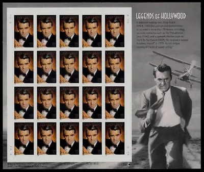 20 Mint CARY GRANT STAMPS: 1950s Photos North By Northwest Crop Duster Chase • $14.45