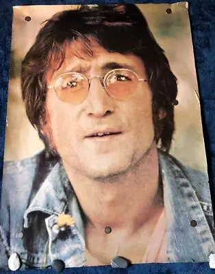 Original JOHN LENNON Poster OS 39x53.5 Beatles Rock Love Peace Vintage 80s Vtg • $45