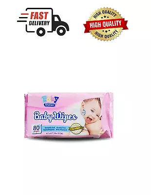 XtraCare Baby Cleaning Wipes With Aloe Vera Alcohol-Free - Pack Of 80 • $6.50