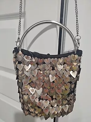 Free People Sequined Hearts Crossbody Bag NWT • $32.99