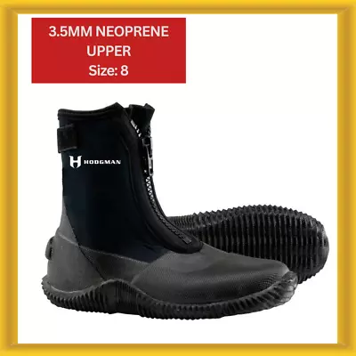 Hodgman Neoprene Wader Shoes 3.5mm Neoprene Upper Size 8 Fishing Gear Black • $54.99