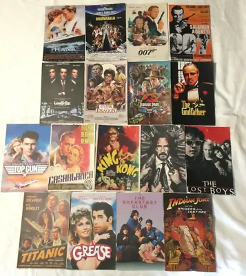 Lot Of 17 Vintage 12  X 8  Replica Movie Cardstock Posters • $14.95