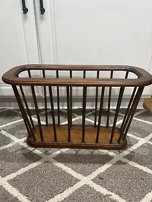 Mid Century Modern Danish Wood Arthur Umanoff Magazine Rack Original • $49.99