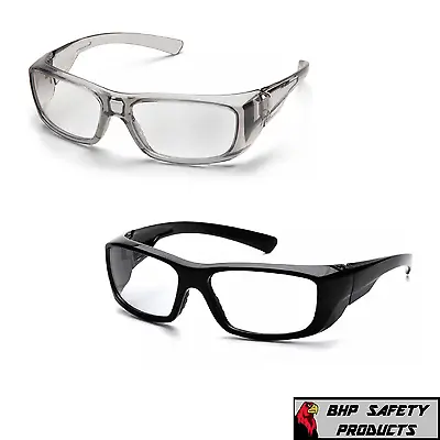 Pyramex Emerge Full Magnifying Reader Safety Glasses Gray Or Black Frames Z87+ • $11.95