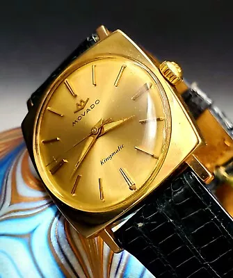 Vintage Movado Kingmatic 1950's  Men's Wrist Watch - Just Serviced !! • $699