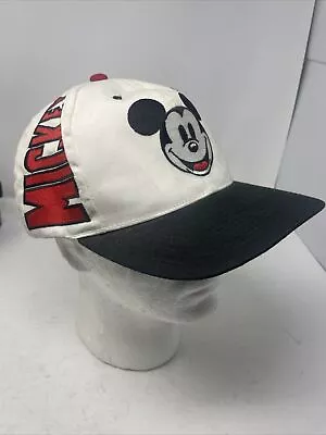 Vintage Mickey Mouse Disney Store SnapBack Hat  Spell Out Block Letters • $39.99