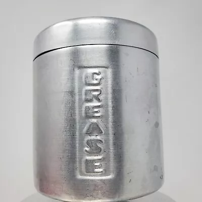 Vintage MCM Aluminum Grease Canister Retro Kitchen • $16