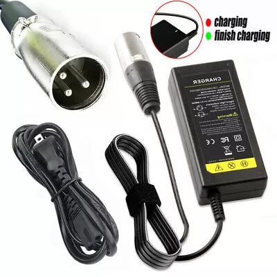 24V 2A Battery Charger With XLR Connector For Wheelchair Scooter 24Volt 2Amp • $12.49